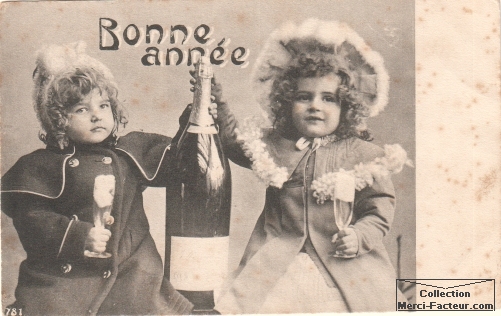carte-postale-ancienne-voeux-enfants-champagne
